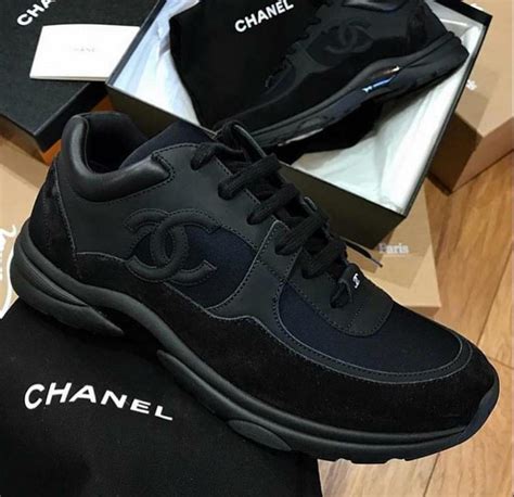 chanel black trainers uk|chanel sneakers clearance.